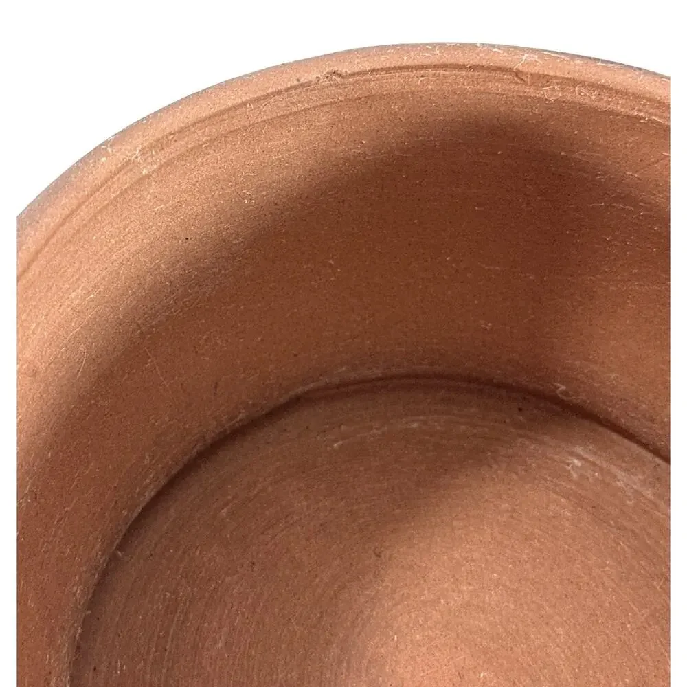 Superstition Stoneware Southwest Desert Cactus Pottery Planter Built-In Saucer